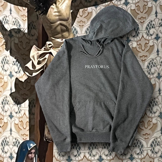 512 Pray For us - Grey Hoodie - M