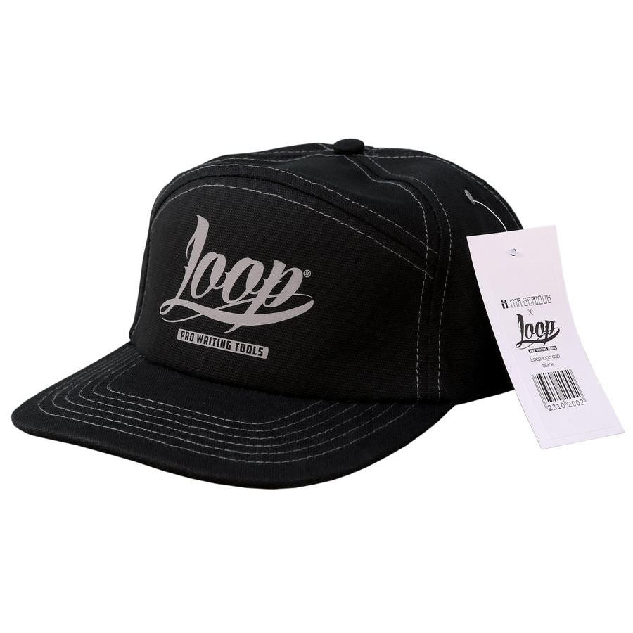 5 pannel snap back- Loop- Black