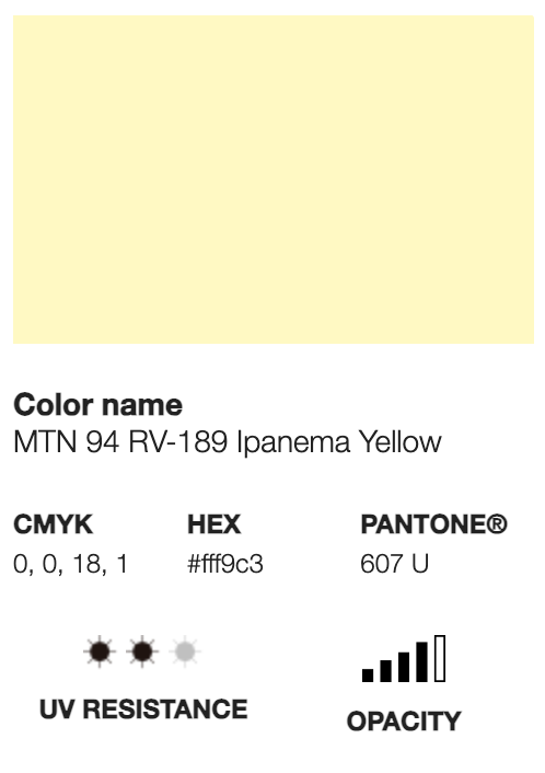 MTN 94- RV-189 Ipanema Yellow