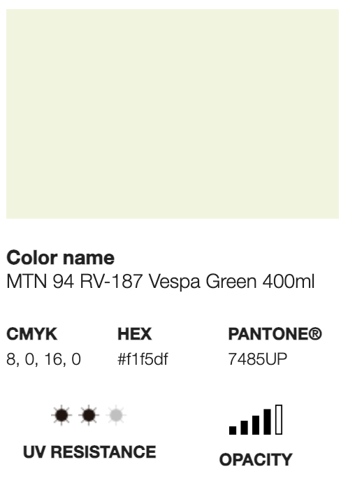 MTN 94-RV-187 Vespa Green