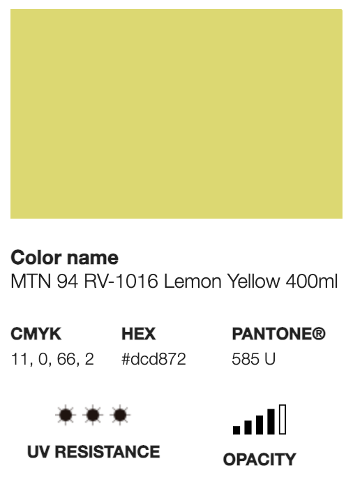 MTN 94-RV-1016 Lemon Yellow