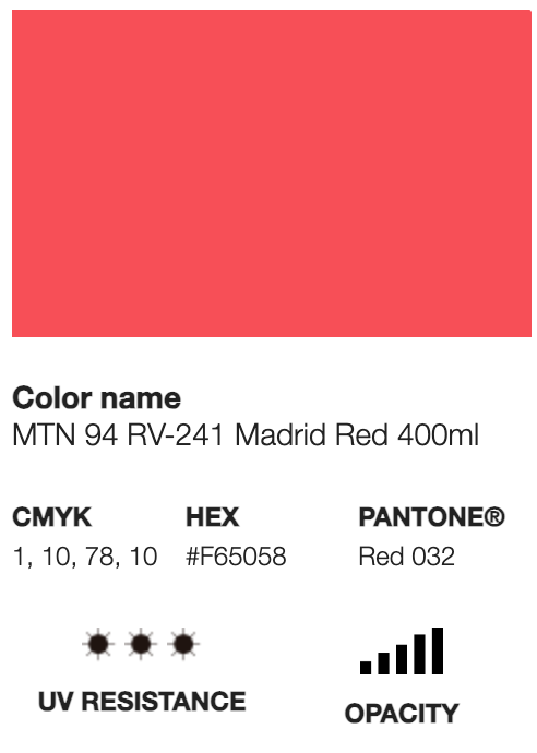 MTN 94-RV-241 Madrid Red