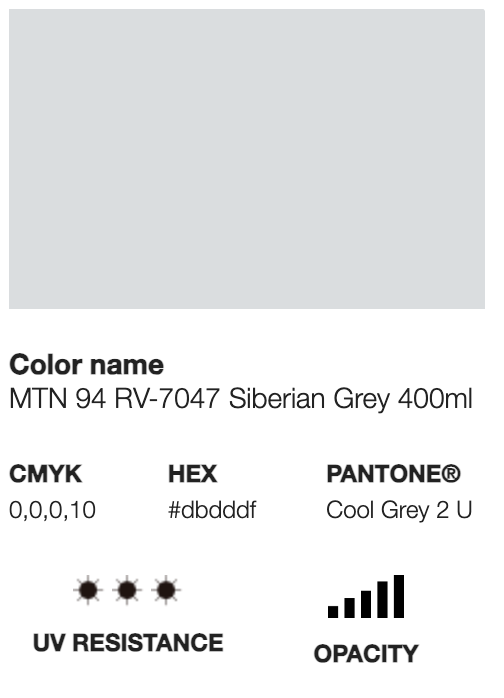 MTN 94-RV-7047 Siberian Grey