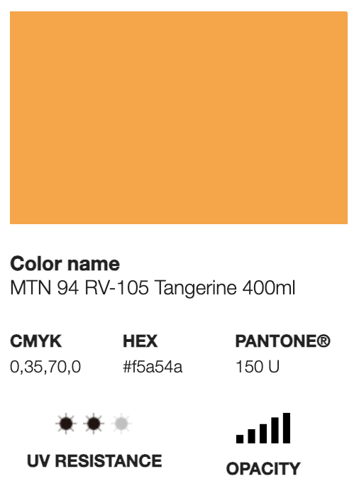 MTN 94-RV-105 Tangerine