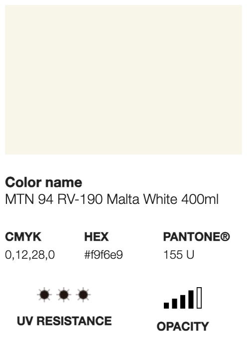 MTN 94-RV-190 Malta White