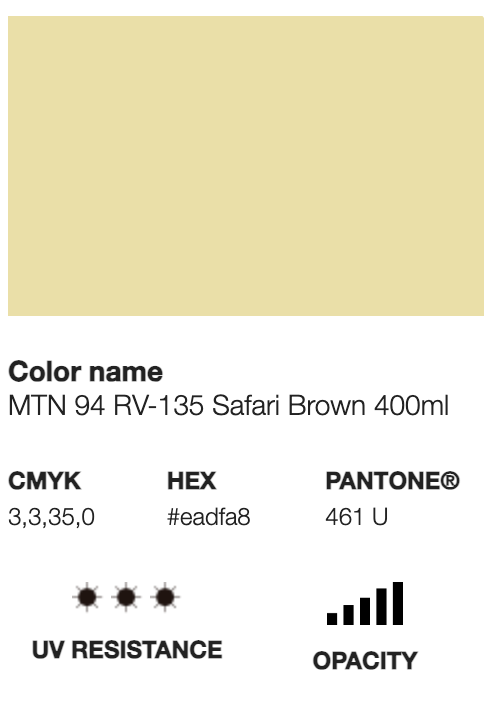 MTN 94-RV-135 Safari Brown