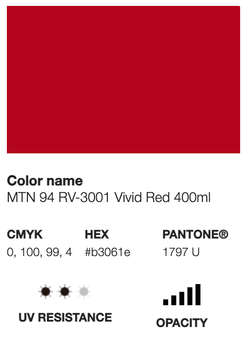 MTN 94-RV-3001 Vivid Red