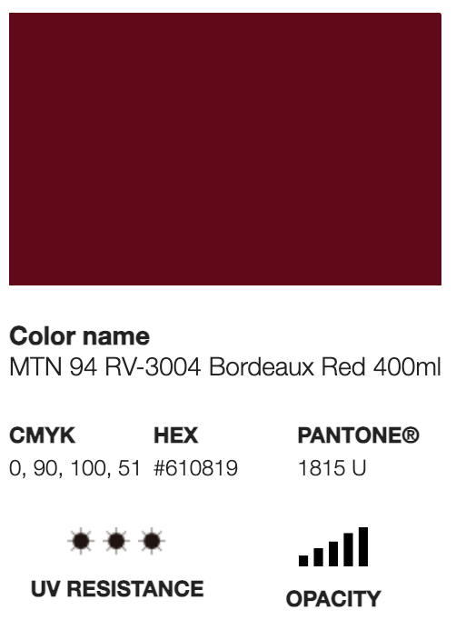 MTN 94-RV-3004 Bordeaux Red