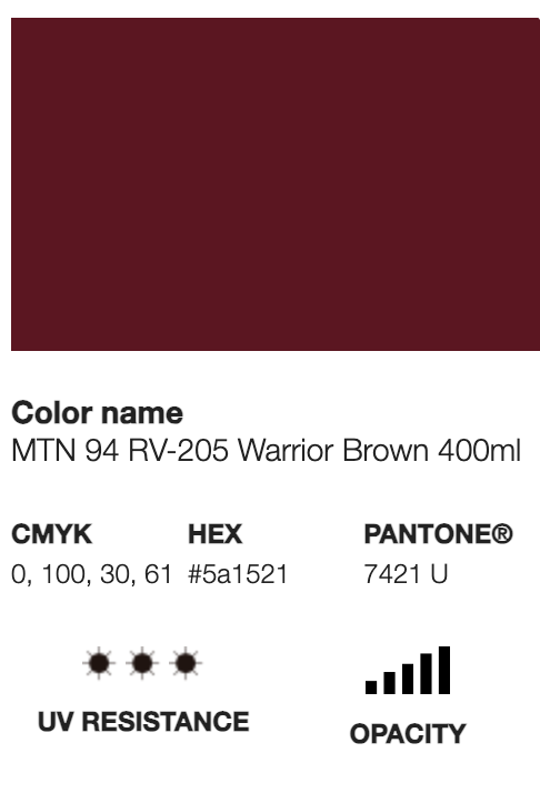 MTN 94-RV-205 Warrior Brown