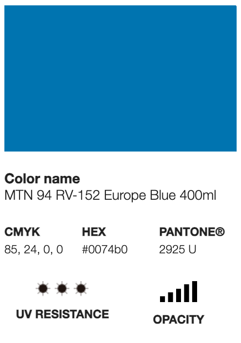 MTN 94-RV-152 Europe Blue