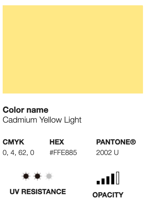 WATER BASE- 222 Cadmiun Yellow Light