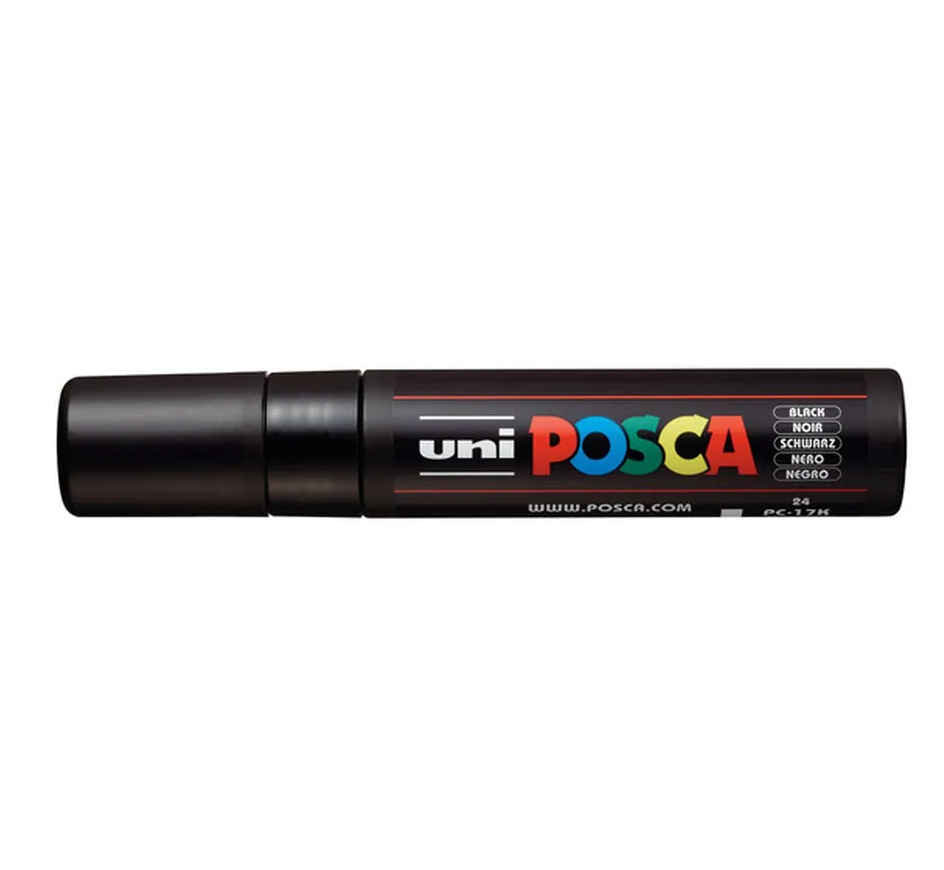 Uni Posca - Pc17k- Broad Chisel - Black