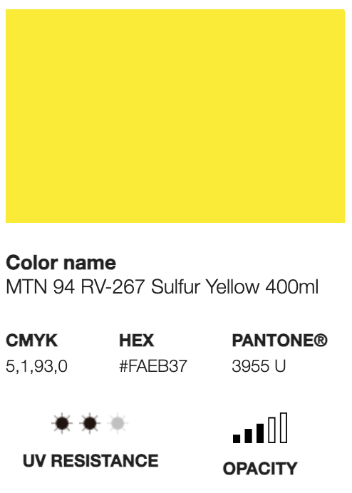 MTN 94- RV-267 Sulfur Yellow