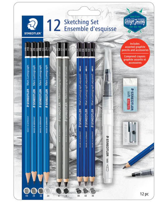 Staedtler Sketching Set - Assorted - 12 Pack