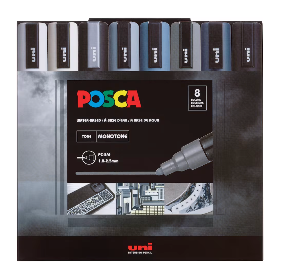 POSCA PC-5M Medium Tip Monotone Paint Marker Set