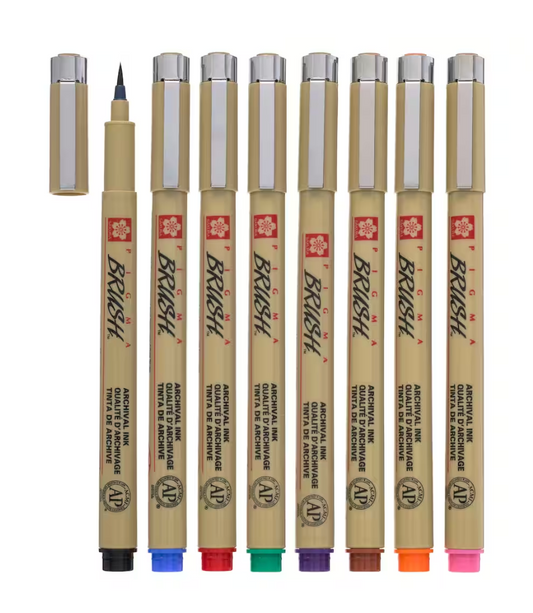 Pigma® Brush™ Pen 8 Color Set - Sakura