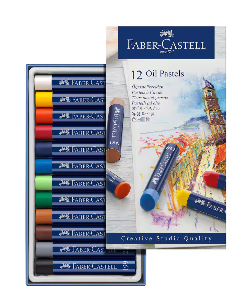 Faber Castell 12 Colour Oil Pastel Set