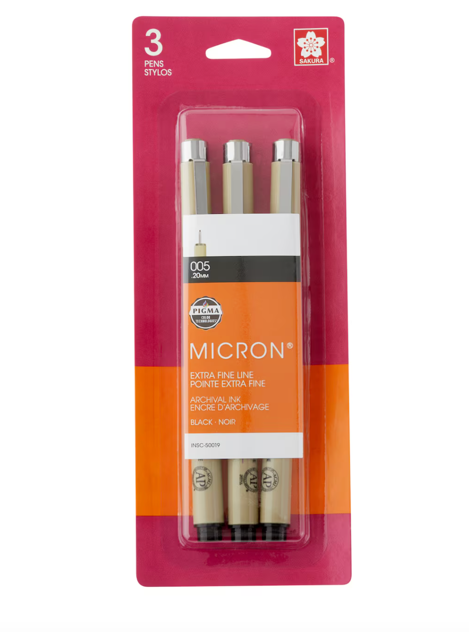 Pigma® Micron™ Fine Line Black Pens, 3ct. - Sakura