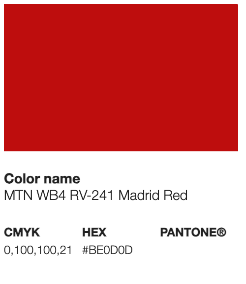 MTN WATER BASE - Madrid red 241 - 400 Ml Spray paint