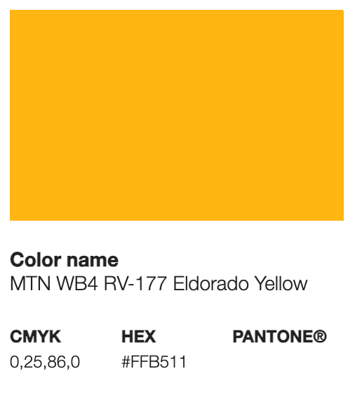 MTN WATER BASE - Eldorado Yellow 177 - 400ml Spray paint